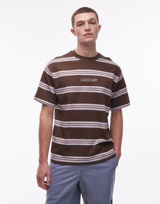 Vans Mesa - Camicia a maniche corte marrone a righe