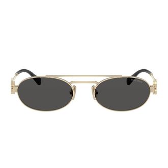 Miu Miu Miumiu 0mu 54zs Miu Logo Zvn08z Oro Sunglasses