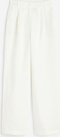 H&M Weite Hose aus Leinenmix - Weiss