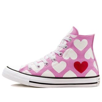Converse Chuck Taylor All Star High Twisted Hearts - Peony Pink 167347F