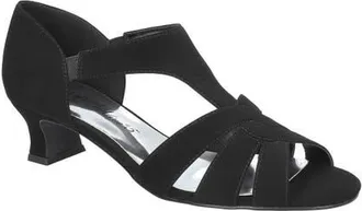 Easy Street Essie Sandal in Black Lamy at Nordstrom, Size 6.5