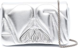Alexander McQueen mini The Seal shoulder bag - women - Calf Leather - OS - Silver