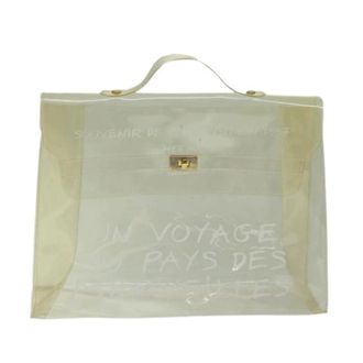 Herm&egrave;s Pre-owned Handbags, female, Beige, Size: ONE SIZE Pre-owned Kelly souvenir bag