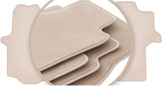 OEM Alfombrillas Premium Beige Para: Mercedes Crafter Ii Furgoneta De Reparto 2016