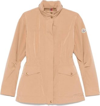 Moncler Beige Parka voor Vrouwen - Dames - Zomerjassen - Beige - L - Polyester - Jassen