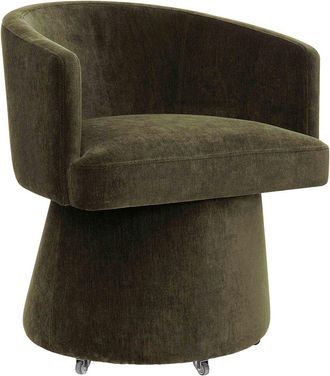 TOV Furniture Tov Furniture Kristen Upcycled Chenille Rolling Desk Chair