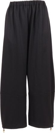 Fabiana Filippi Felted Wool Jersey Oversize Jogging Trousers