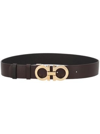 Ferragamo Brown Cut To Size Reversible Belt