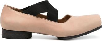 Uma Wang Groene Asymmetrische Teen Ballet Flats - Dames - Ballerinas - Roze - 41 EU - Leer - Schoenen