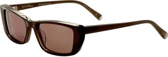 Kate Young for Tura Womens 53mm Grey Sunglasses