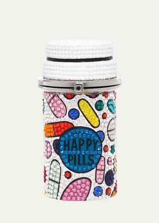 Judith Leiber Prescription Bottle Happy Pills Crystal Pillbox