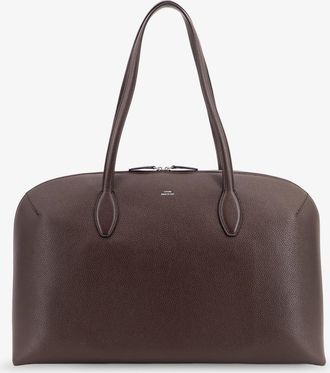 Toteme Borsa a mano in suede con logo inciso frontale - TOTEME - gender_Woman