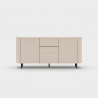 Calicosy Aparador Buffet Moderno De 2 Puertas Y 3 Cajones Lido