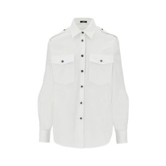 Versace Poplin shirt with Medusa buttons Woman 40
