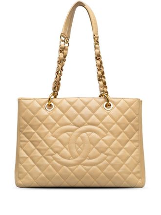 Chanel Borsa tote Grand Shopping anni 10-11 - Marrone