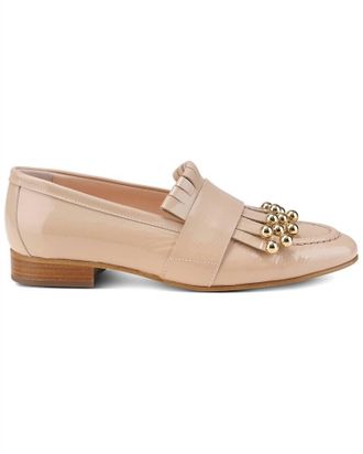AGL Womens Costanza Studs Loafers In Beige