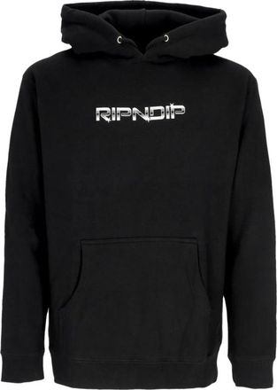 Ripndip Zwarte Hoodie met Kangoeroezak - Heren - Hoodies - Zwart - L - Katoen - Hoodies & sweatvesten