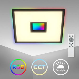 B.K.Licht B.k.licht - Pannello led con retroilluminazione dimmerabile - 44,5x44,5 cm - Lampada da soffitto per ufficio piatta 24W 2200lm cct 3000-6500K