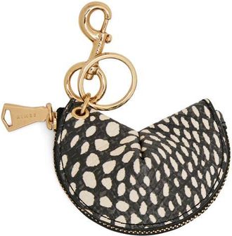 Aim&eacute;e Fortune Bag Charm in Black/white Embossed Lizard at Nordstrom
