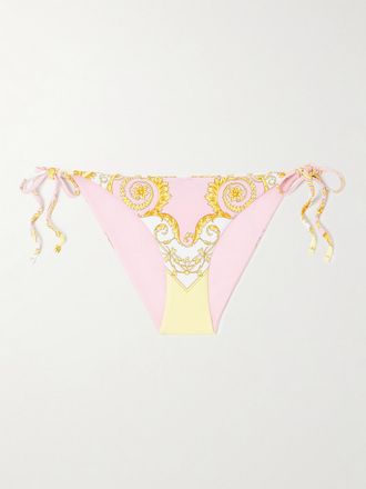 Versace Slip Bikini Stampato - Rosa