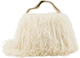 Cult Gaia Backgammon Clutch - Dames - Clutches - Beige - ONE Size - Tassen