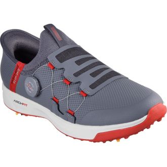 Skechers Unisex Mens Go Golf Elite Vortex Slip-on Shoes (Charcoal/Red) - Black/Red - Size UK 7