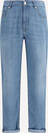 Brunello Cucinelli Jeans in cotton with distressed effect Male 52
