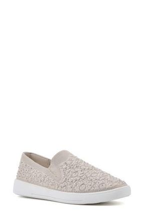White Mountain Unit Knit Slip-On Sneaker in Taupe/Fabric at Nordstrom Rack, Size 6.5