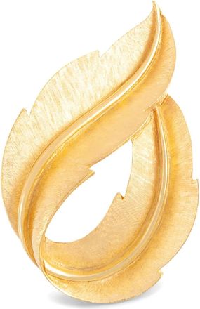 Susan Caplan Vintage Spilla a foglia anni 60 - Oro