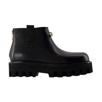 Alexander McQueen Schoenen, Heren, Zwart, 39 EU, Platform Lug Sole Enkellaarsjes