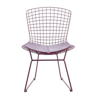 Kenay Home Silla metal - pu burdeos 52 x 81,5 cm