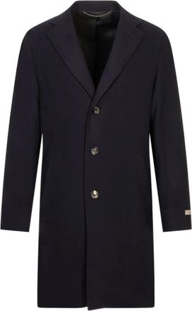 Canali Jassen, Heren, Blauw, XL, Single-Breasted Coat