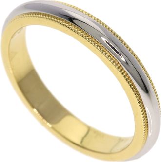 Tiffany & Co. Yellow Gold (18K) Platinum 950 Band Ring (Pre-Owned)