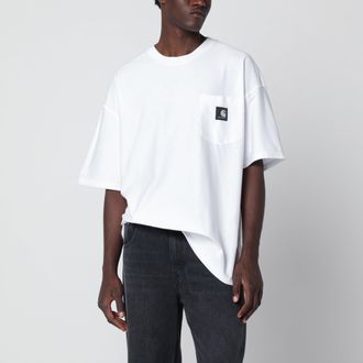 Carhartt Work in Progress T-shirt OG Loose bianca in cotone biologico
