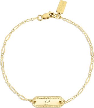Set & Stones Cora Initial Bracelet in Gold /B at Nordstrom