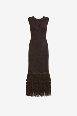 Aje Figurbetontes Midi-Kleid mit Rundhalsausschnitt Breeze Knit