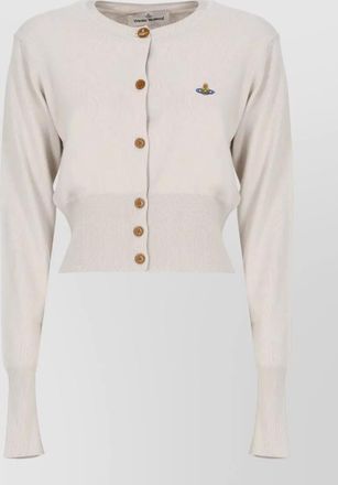 Vivienne Westwood cashmere blend cropped crewneck cardigan