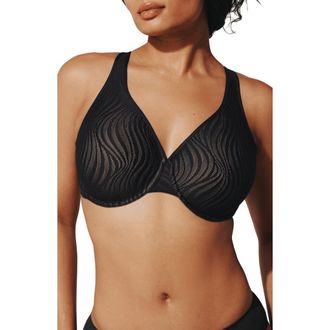 Thirdlove 24/7 Classic Underwire Unlined Lace Minimizer Bra in Black at Nordstrom, Size 40C