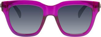 Kurt Geiger 53mm Square Sunglasses in Indigo-Fuchsia Crystal at Nordstrom Rack