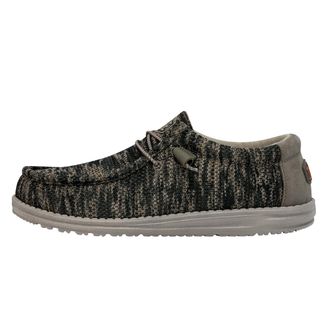 HeyDude Mens Wally Washed Camo | Mens Shoes | Men Slip-on Loafers | Comfortable & Light-Weight, Woodland Camo, 13