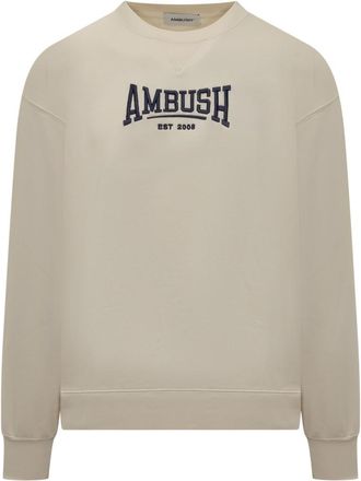 AMBUSH Beige Graphic Crew Neck Sweatshirt