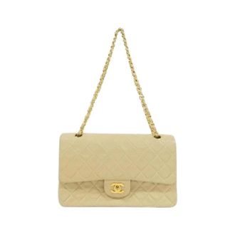 Chanel Pre-owned Lambskin Shoulder Bag - Dames - Pre-owned - Beige - Maat: ONE Size Leer