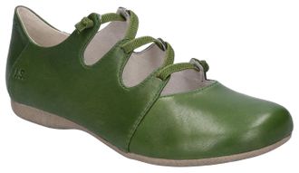 Josef Seibel Riemchenballerina JOSEF SEIBEL Fiona 04, Damen, Gr. 36, gr&uuml;n (olivgr&uuml;n), Leder, Schuhe Riemchenballerina, Slipper, Komfortschuh mit raffiniertem Gummi