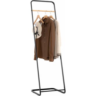 Woltu Woltu Porte-manteau En M&eacute;tal, Portant &Agrave; V&ecirc;tements, Porte- V&ecirc;tements, 40x40x140 Cm, Noir
