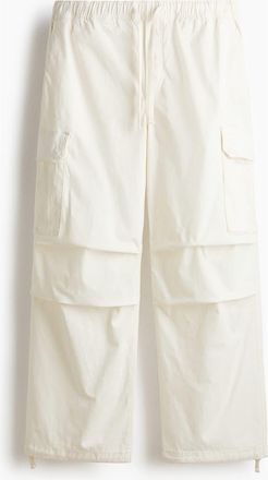 H&M Loose-fit Cargo Pants in Cream at Nordstrom, Size Xx-Large