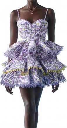 Celia B Seagrape Dress In Multi