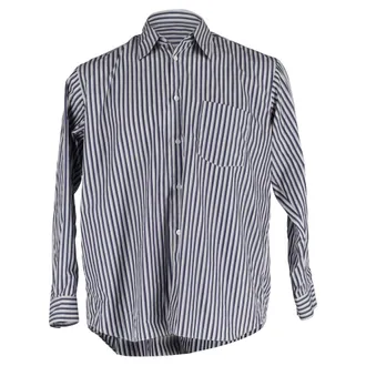 Comme Des Gar&ccedil;ons Comme Des Gar&ccedil;ons Striped Shirt in Black and White Cotton