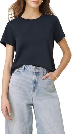 Splendid Louisa Short Sleeve T-Shirt in Navy Blue at Nordstrom, Size X-Small