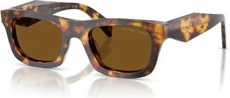 Prada Sunglasses, female, Brown, Size: 50 MM Pillow Sunglasses