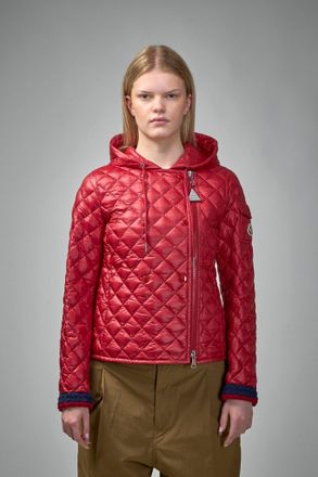 Moncler Corbelin Diamond-Quilted Hooded Down Jacket